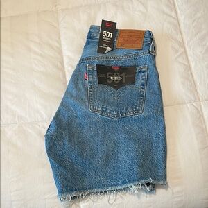 Levi's 501 Blue Denim Shorts
